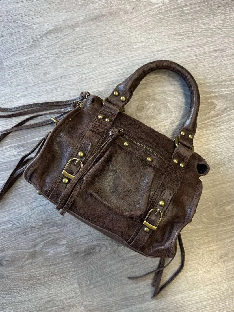 Borsa vera pelle Allison – Marrone