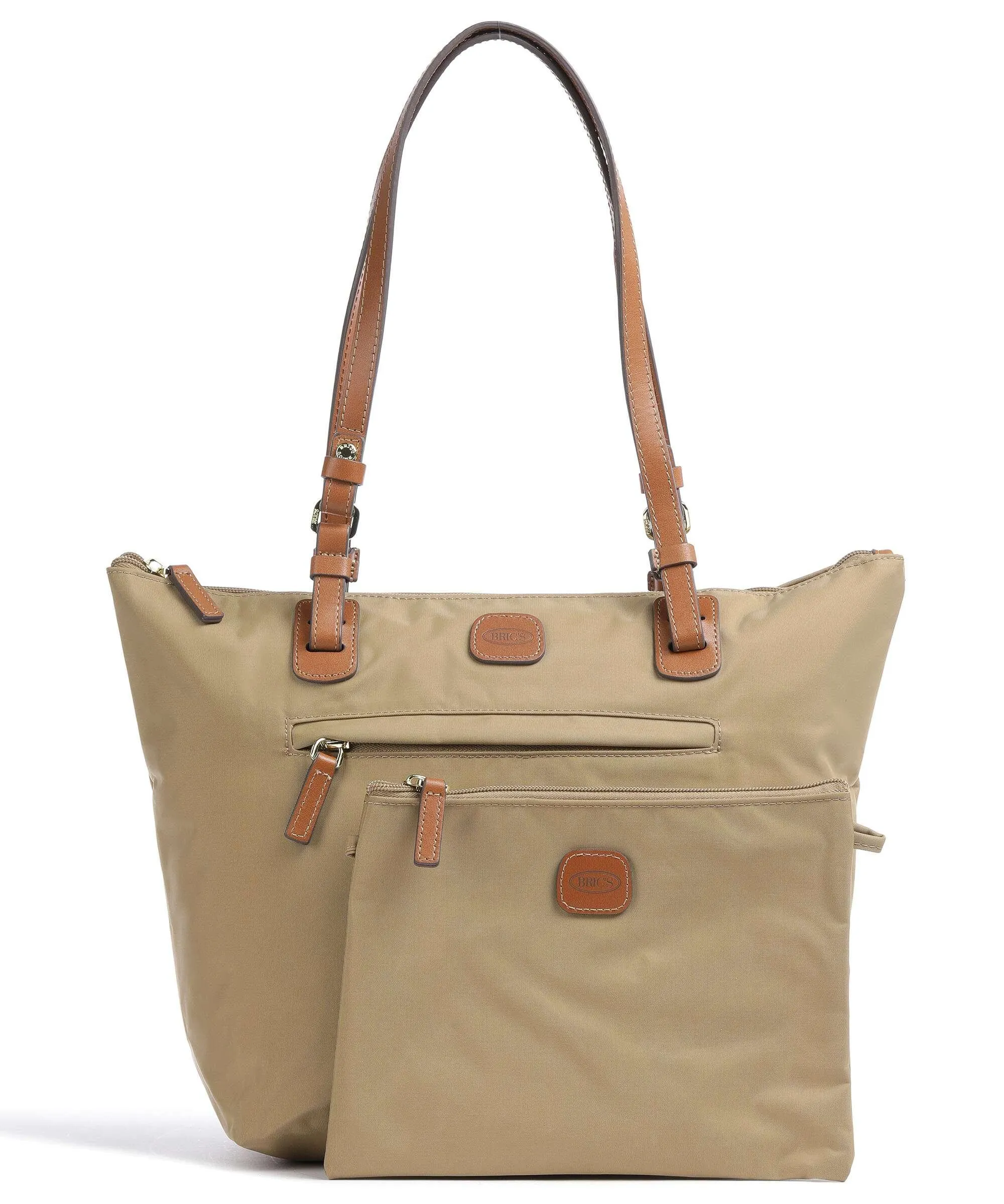  Brics X-Collection Borsa shopper nylon riciclato beige  