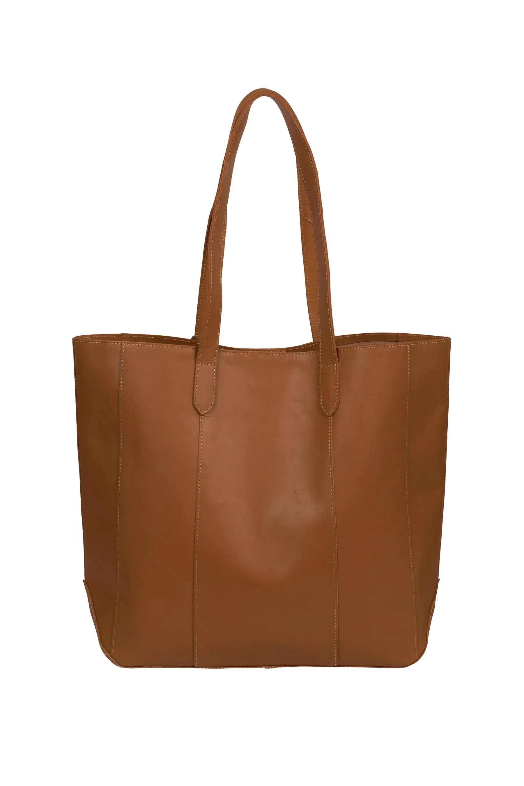 Conkca - Hardy - Borsa shopper in pelle conciata al vegetale