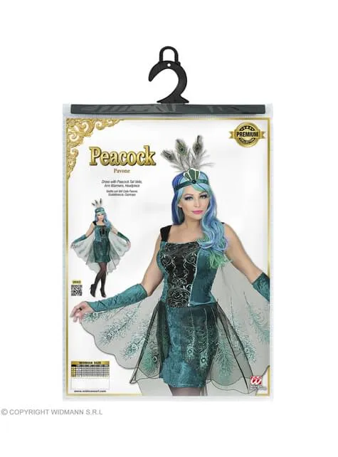 Costume di pavone reale per donna