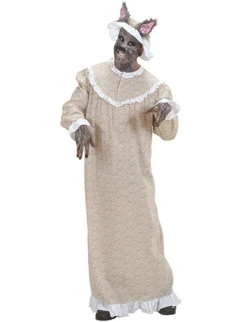 Costume nonna lupo cappuccetto rosso taglie forti