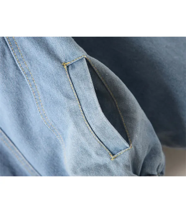 Giubbino jeans ecofur colors