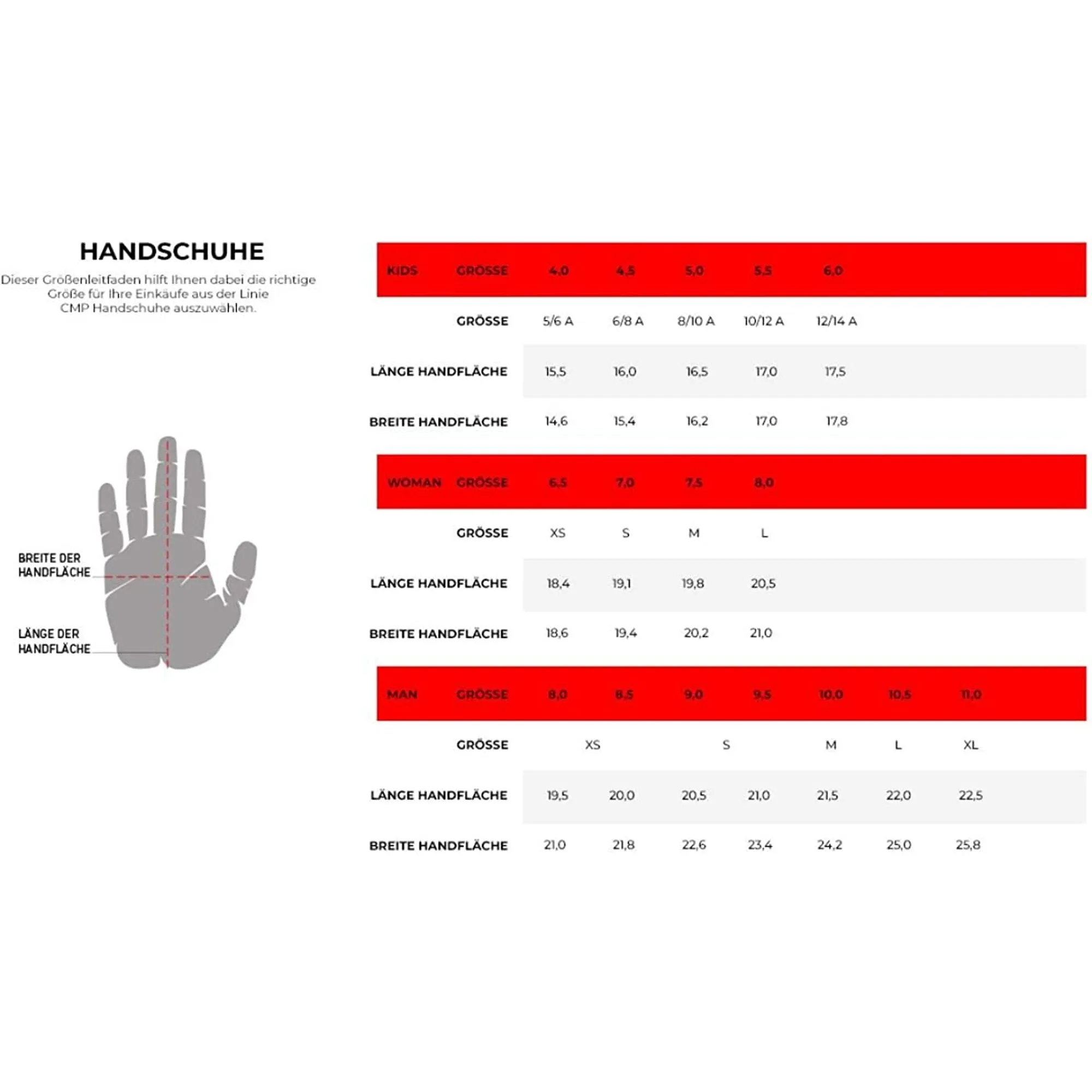 Guanti Sportivi CMP Youth Unisex Multicolore