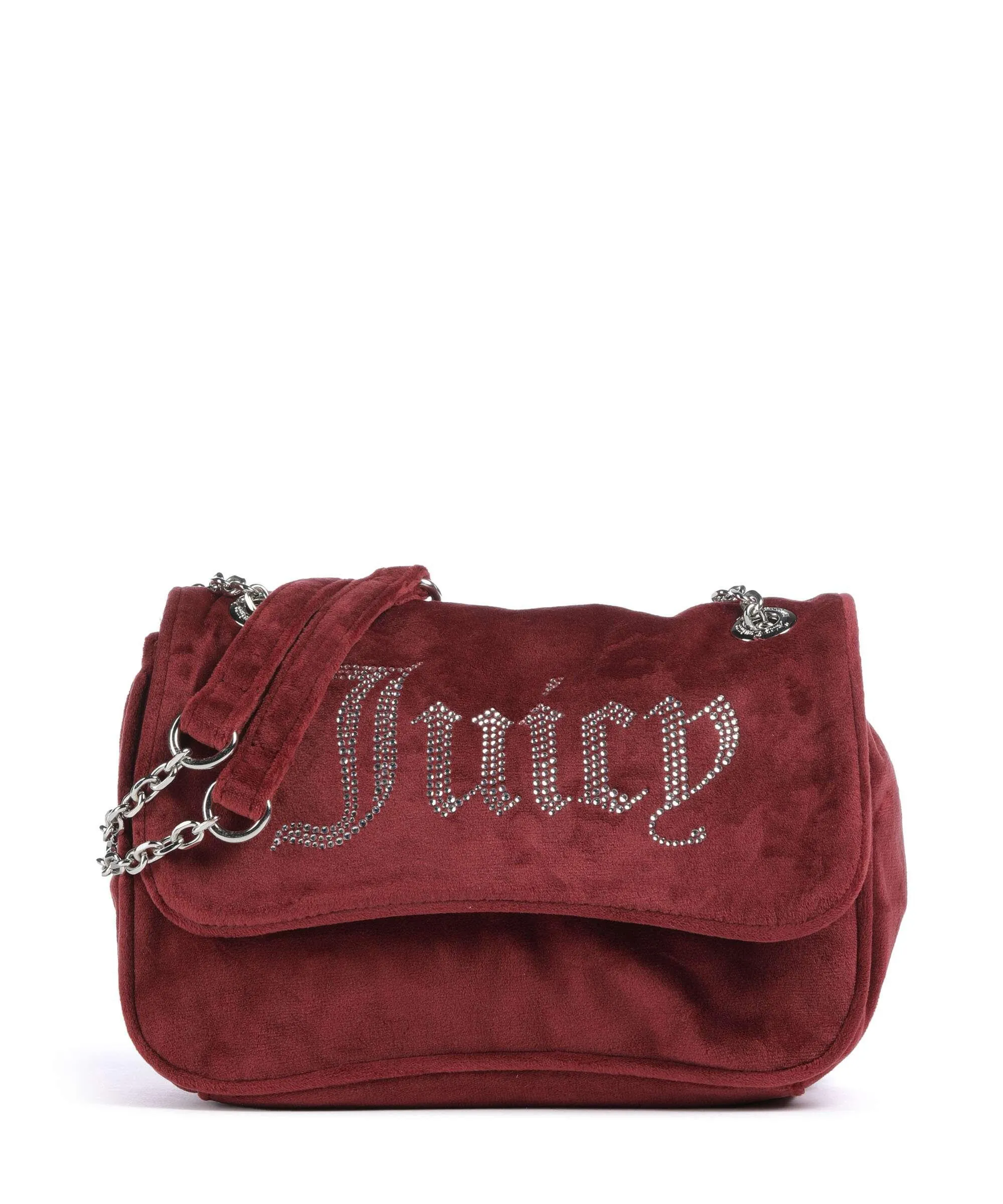  Juicy Couture Kimberly Borsa a spalla poliestere rosso scuro  