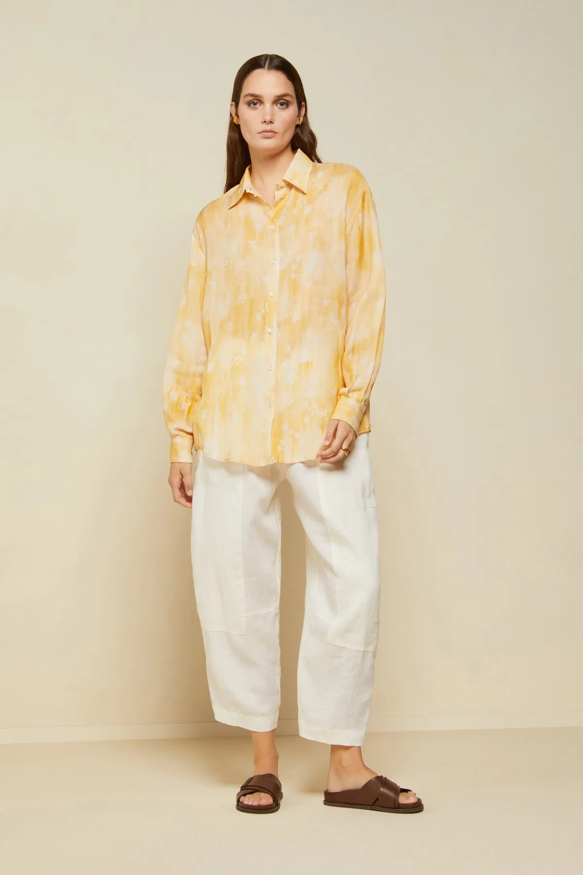 Ottod'ame Camicia Stampa Tigre Naturale Donna
