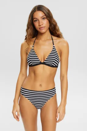 Slip da bikini con fantasia a righe