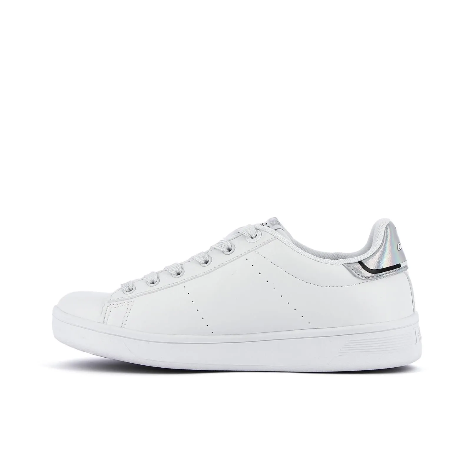 Sneakers tennis da donna bianche in pelle